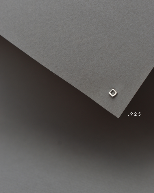 Arete Metal de Luna Marco Plata .925