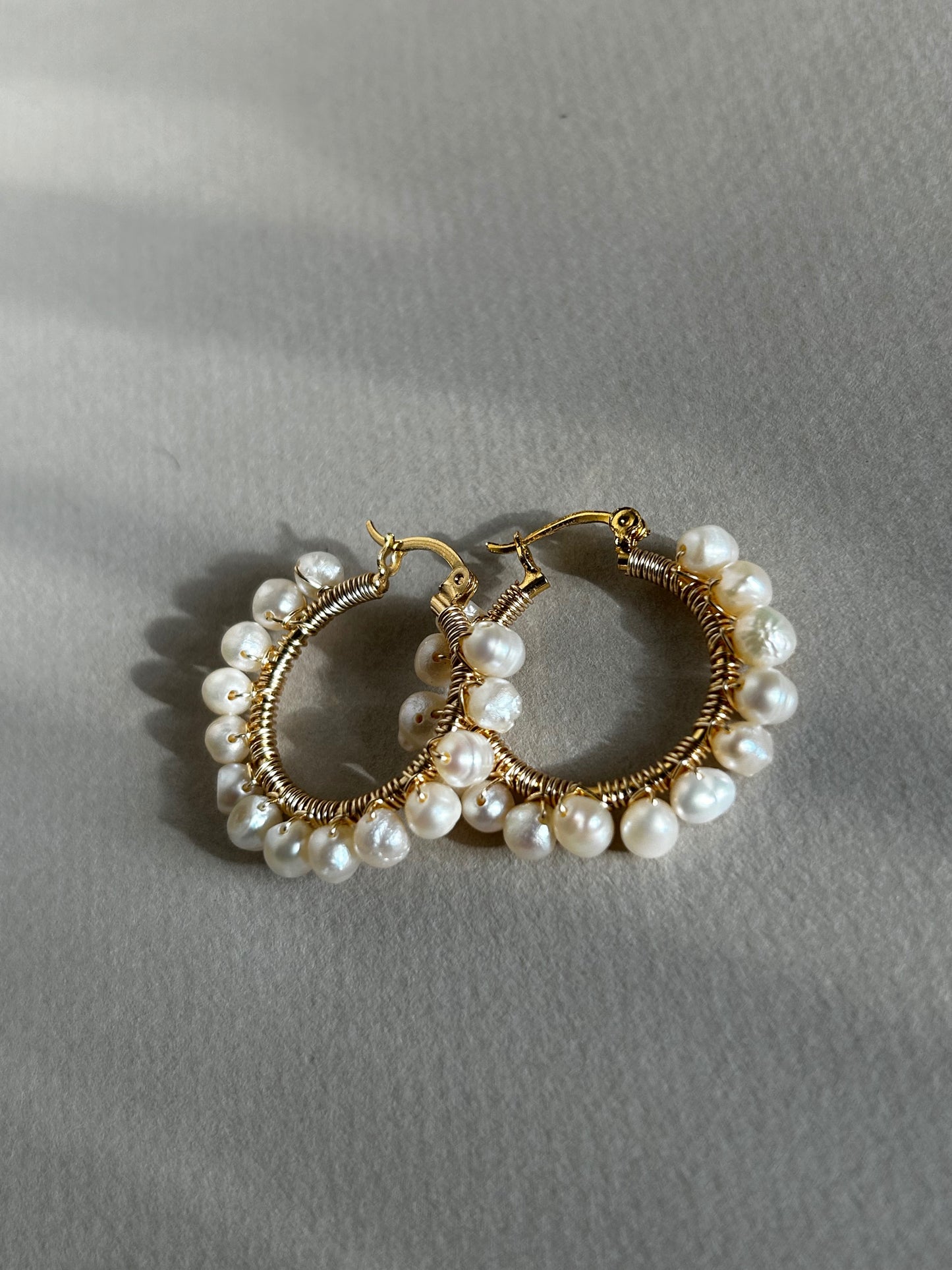 Arracadas maxi con perlas Bonhomía