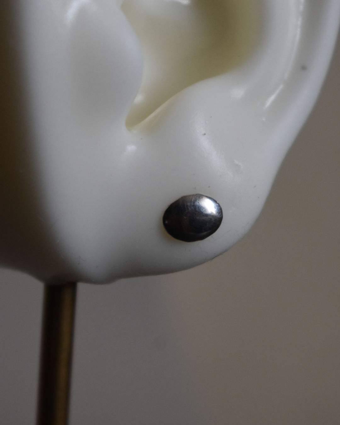 Arete Metal de Luna Óvalo Plata .925